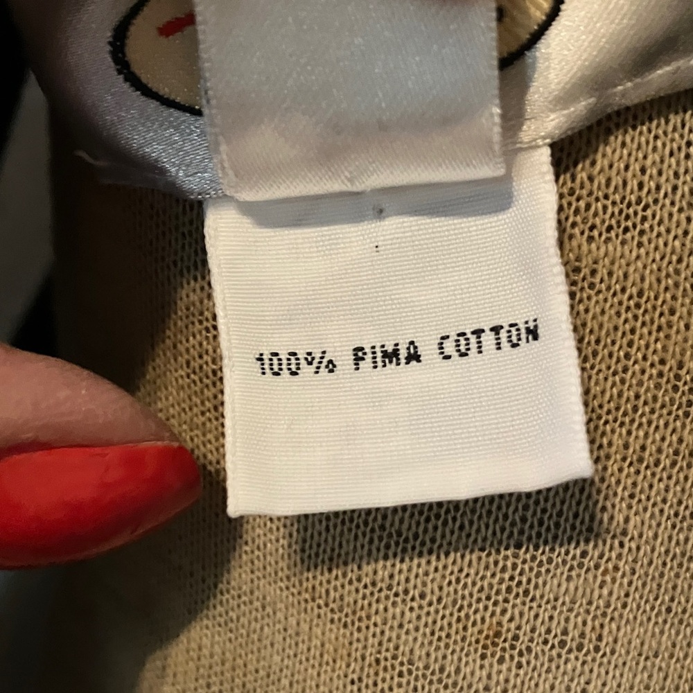 Talbots Black and White size L Striped Short Sleeve 100% cotton top. - Picture 3 of 8